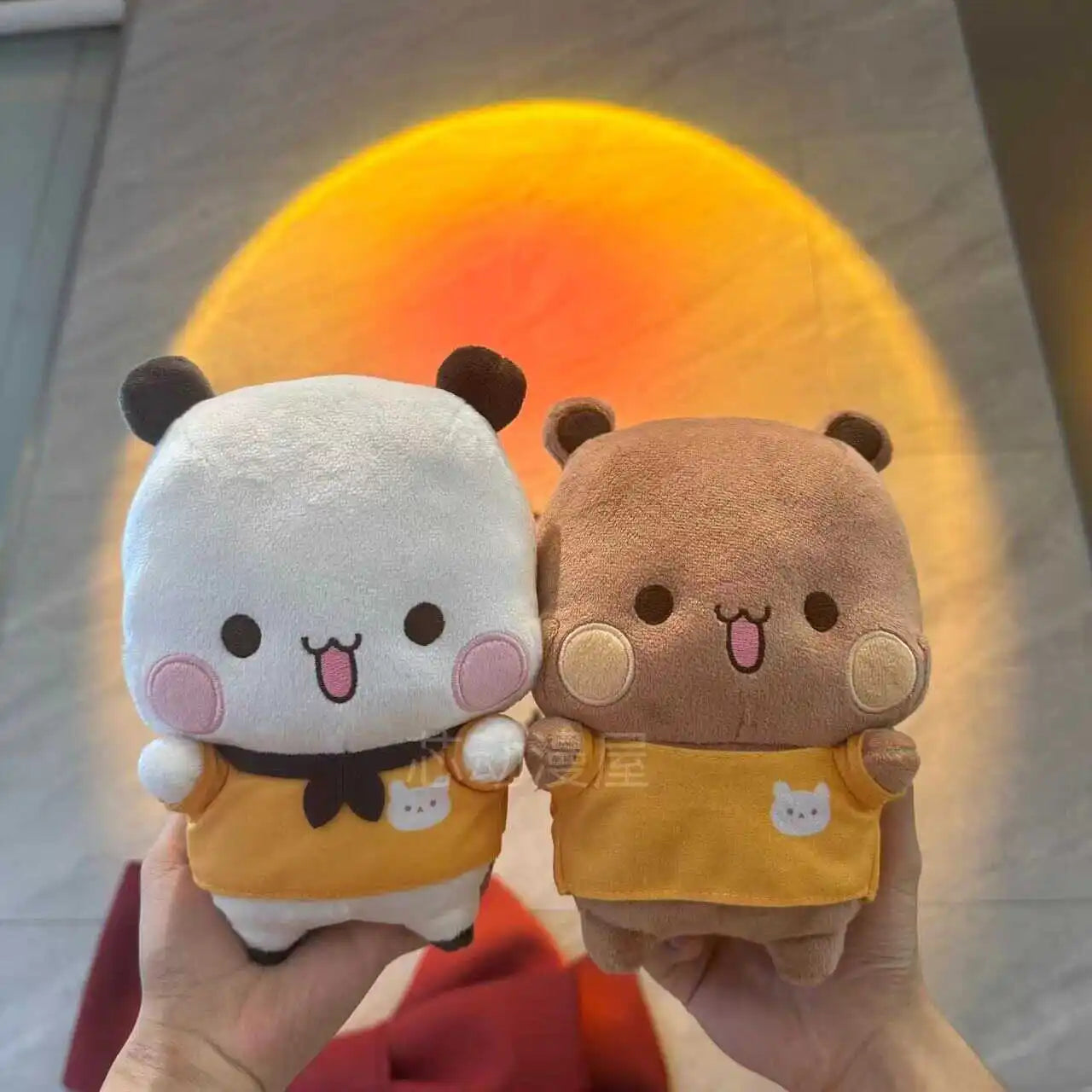 20cm 2pcs Bubu And Dudu Panda Plush Cute Cartoon Panda Bear Doll Kawaii Stuffed Soft Pillow Toy Children'S Day Gifts For Kids
