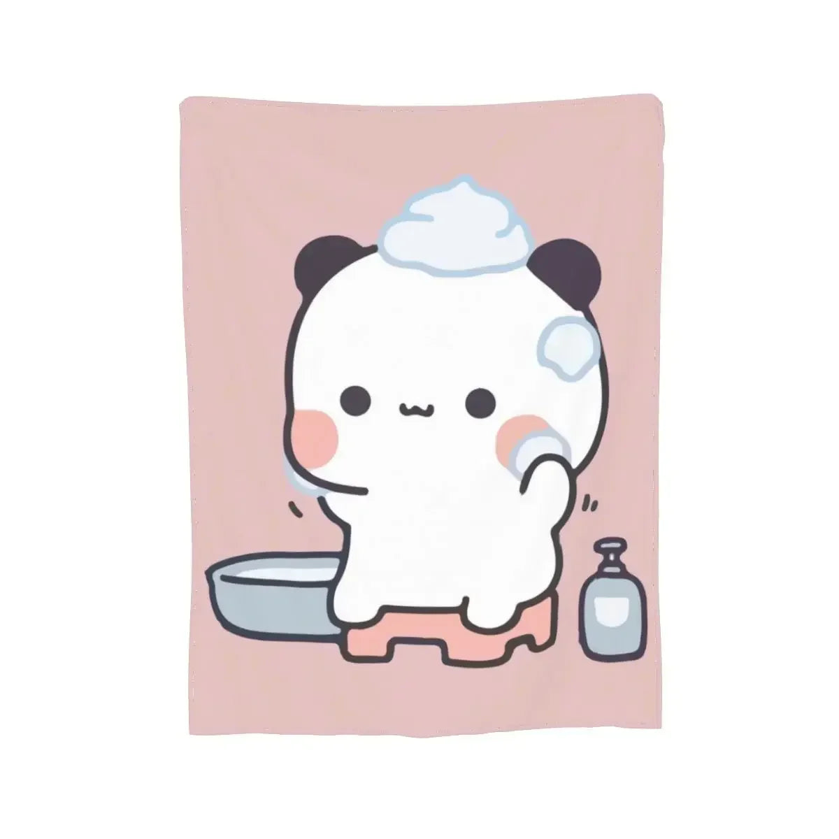 3D Print Baby Blanket Bubu Dudu Panda Bear Pattern Cute Fashion Graphics Throw Blankets Daily for Beds Soft Cozy Birthday Gift