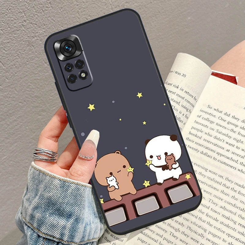 Cute BuBu DuDu Case For Xiaomi Redmi Note 10 Pro 8 9 10 11 12 Turbo 9S 10S 11S 12S Redmi 10C 9C 12C Funda