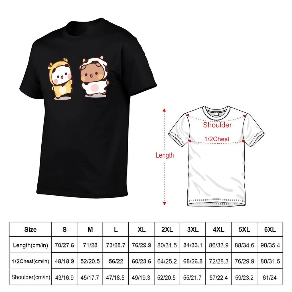 Bear and Panda Bubu Dudu Balloon T-Shirt t shirt man casual anime t shirts oversize t shirt personalised T-Shirt