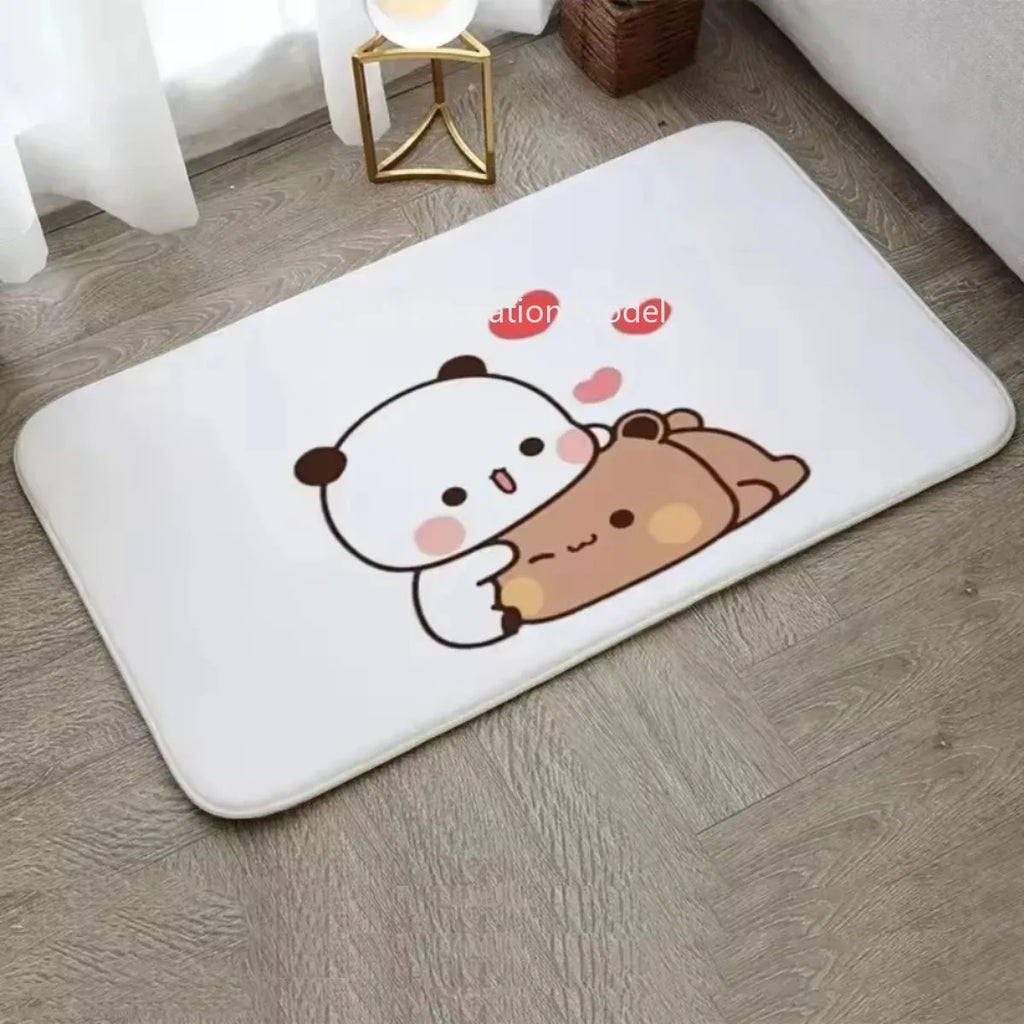 1Pc Bubu and Dudu Cute Cartoon Welcome Mat Entrance Doormat Balcony Bathroom Floor Mats Non-slip Rug Bedroom Carpet Home Decor