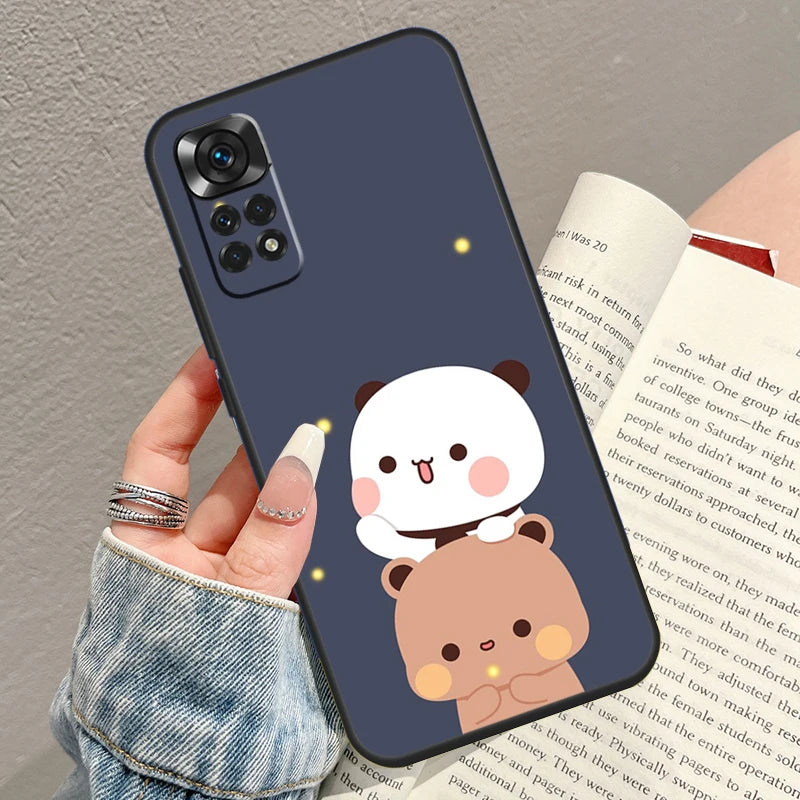 Cute BuBu DuDu Case For Xiaomi Redmi Note 10 Pro 8 9 10 11 12 Turbo 9S 10S 11S 12S Redmi 10C 9C 12C Funda
