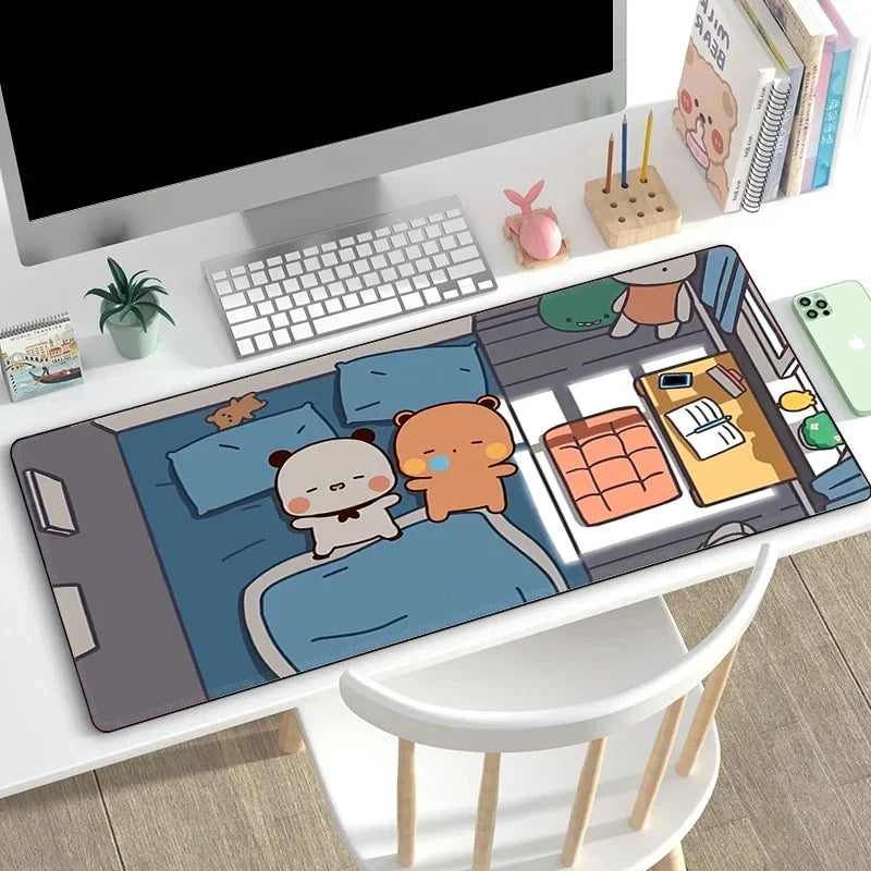 Bubu Dudu Mause Pad Desk Accessories Gamer Cabinet Games Computer Desks Mousepad Anime Mouse Carpet Keyboard Mat Gaming Mats Pc