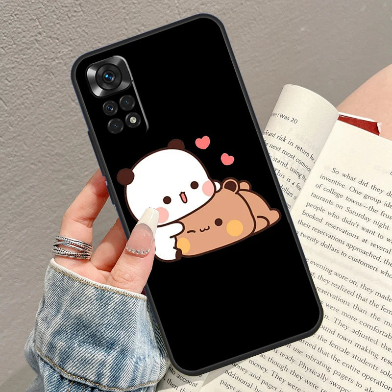 Cute BuBu DuDu Case For Xiaomi Redmi Note 10 Pro 8 9 10 11 12 Turbo 9S 10S 11S 12S Redmi 10C 9C 12C Funda
