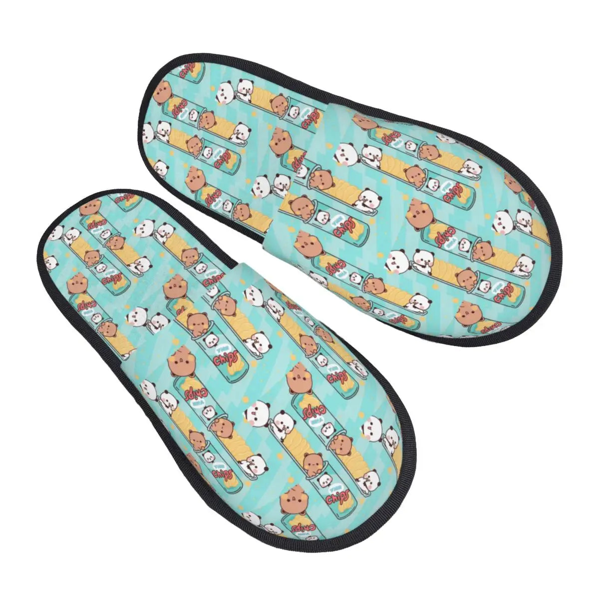 Custom Print Women Bubu Dudu House Slippers Soft Warm Animation Memory Foam Fluffy Slipper Indoor Outdoor Shoes
