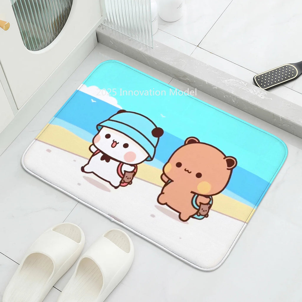1Pc Bubu and Dudu Cute Cartoon Welcome Mat Entrance Doormat Balcony Bathroom Floor Mats Non-slip Rug Bedroom Carpet Home Decor
