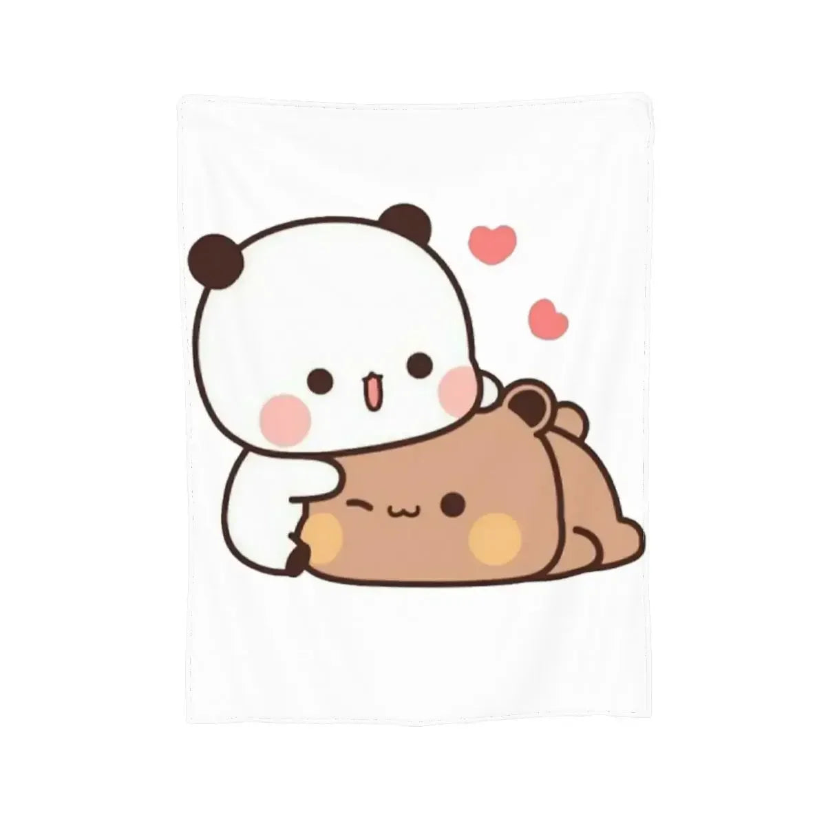 3D Print Baby Blanket Bubu Dudu Panda Bear Pattern Cute Fashion Graphics Throw Blankets Daily for Beds Soft Cozy Birthday Gift