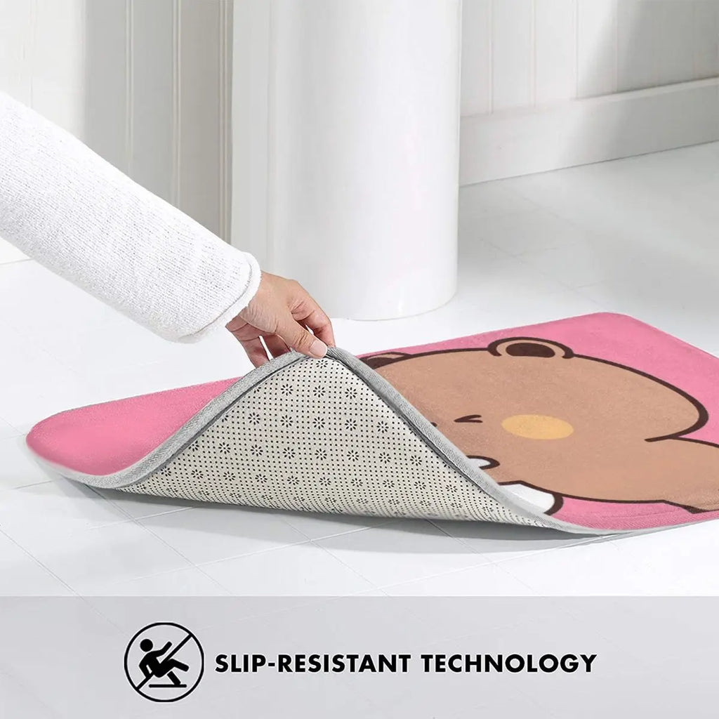 Bear And Panda Bubu Dudu Balloon Anti-slip Doormat Floor Mat Carpet Rug for Kitchen Entrance Bathroom Living room Footpad Mats