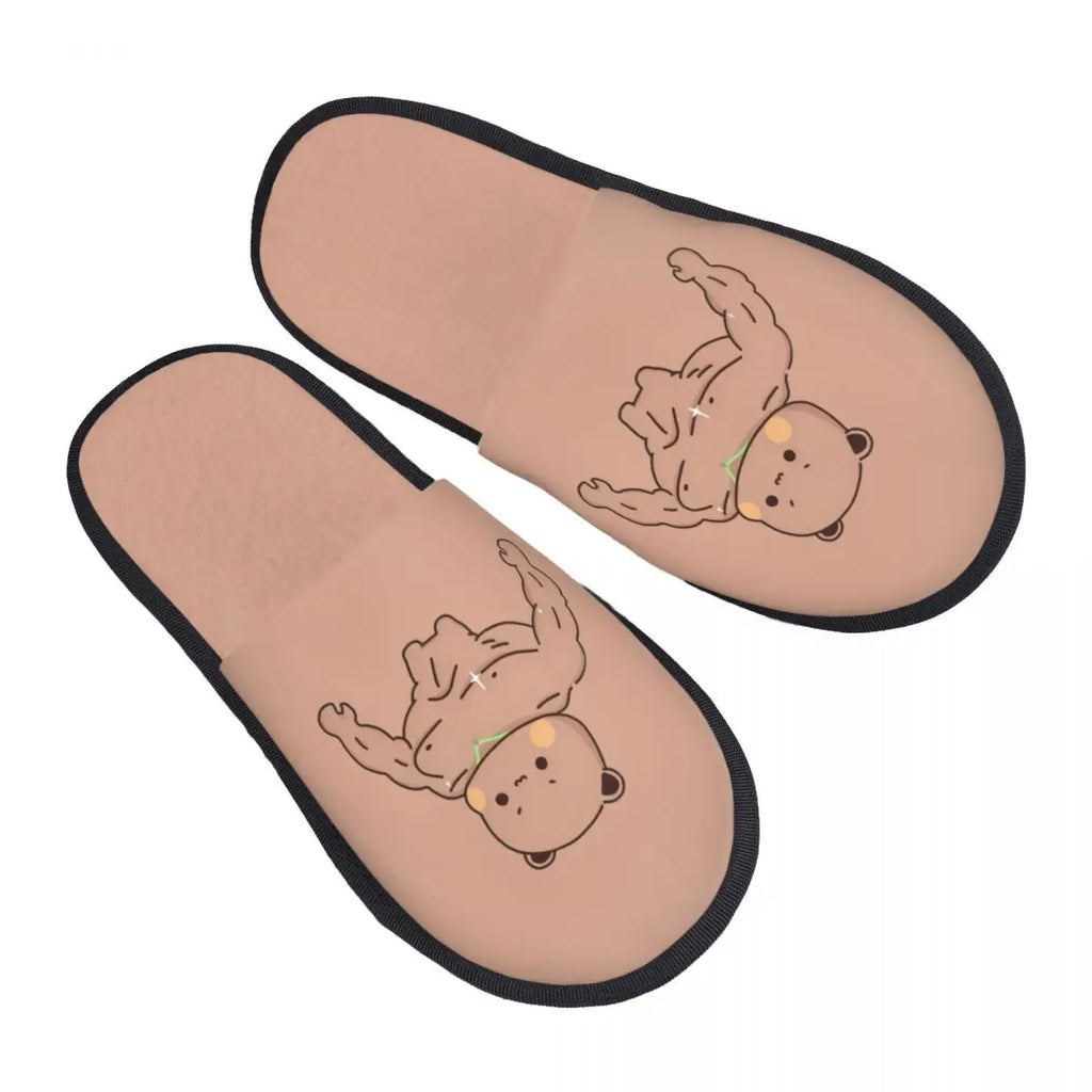 Custom Print Women Bubu Dudu House Slippers Soft Warm Animation Memory Foam Fluffy Slipper Indoor Outdoor Shoes