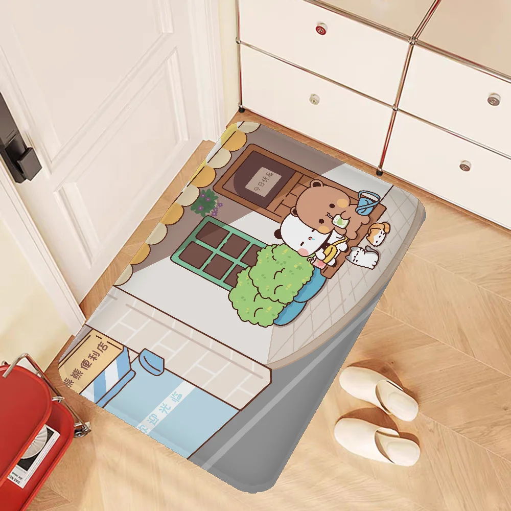 Bubu Dudu Entrance Door Mat Nordic Style Bedroom Living Room Doormat Home Balcony Anti-Slip Modern Home Decor