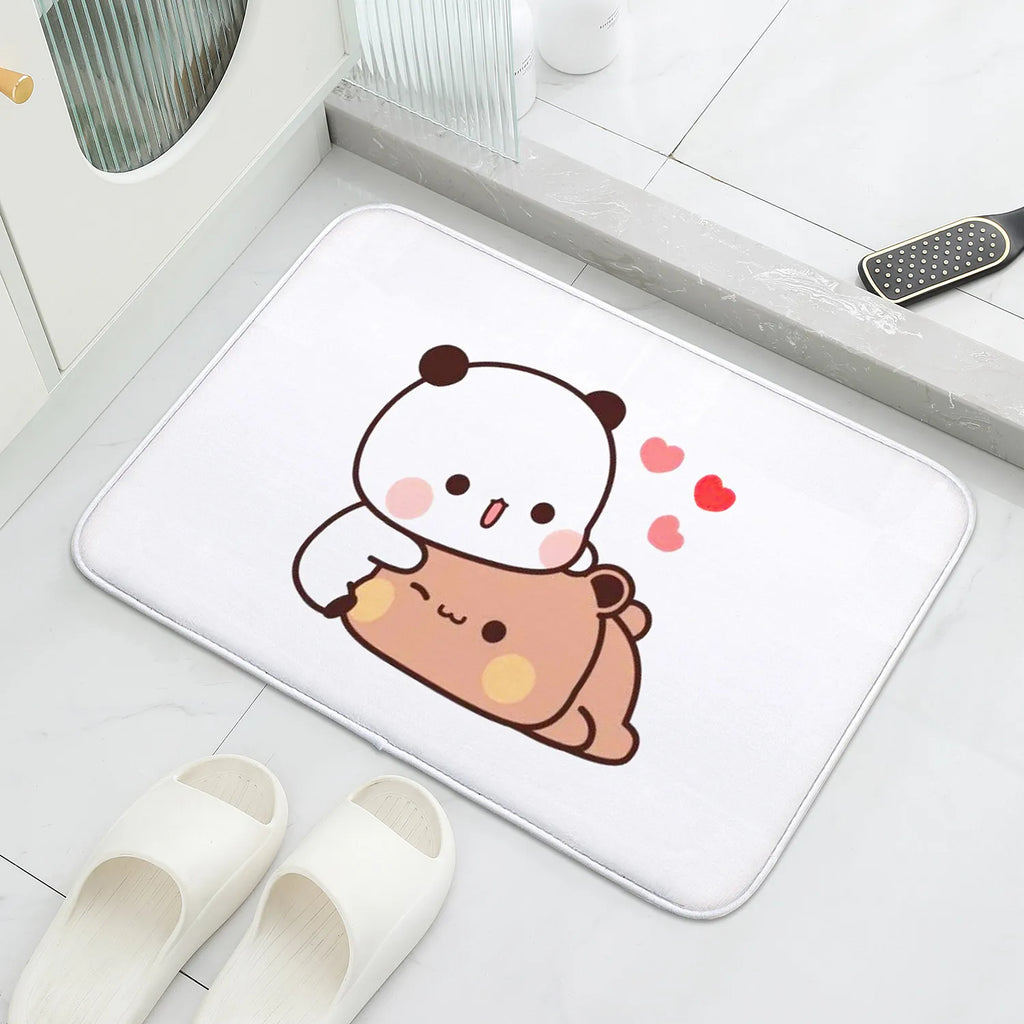 1Pc Bubu and Dudu Cute Cartoon Welcome Mat Entrance Doormat Balcony Bathroom Floor Mats Non-slip Rug Bedroom Carpet Home Decor