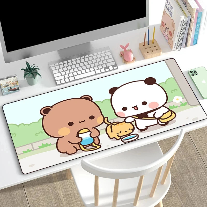 Bubu Dudu Mause Pad Desk Accessories Gamer Cabinet Games Computer Desks Mousepad Anime Mouse Carpet Keyboard Mat Gaming Mats Pc