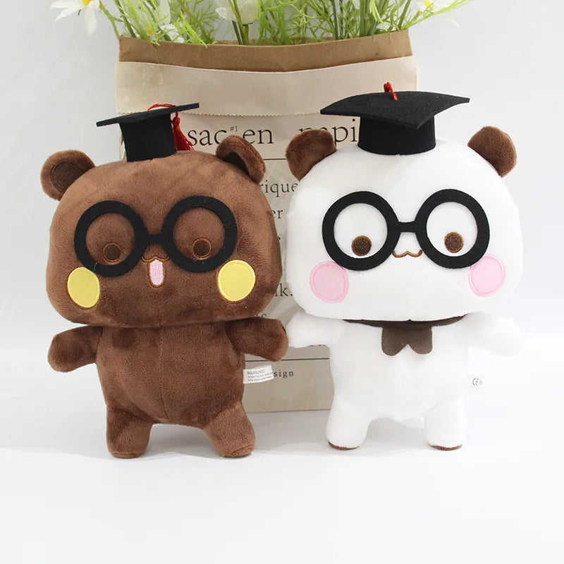20cm 2pcs Bubu And Dudu Panda Plush Cute Cartoon Panda Bear Doll Kawaii Stuffed Soft Pillow Toy Children'S Day Gifts For Kids