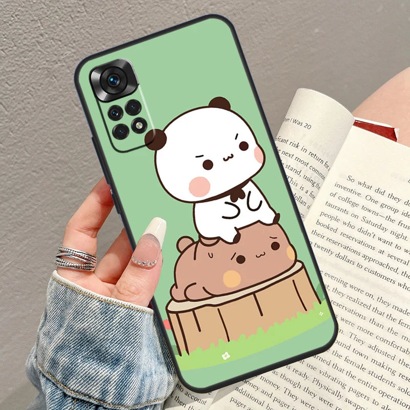 Cute BuBu DuDu Case For Xiaomi Redmi Note 10 Pro 8 9 10 11 12 Turbo 9S 10S 11S 12S Redmi 10C 9C 12C Funda