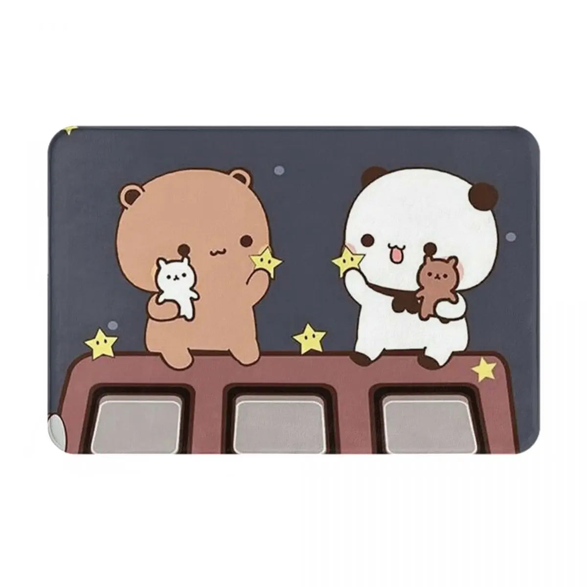 Bubu And Dudu Watching The Moon Togethe Anti-slip Doormat Floor Mat Carpet Rug for Kitchen Entrance Home Living room Footpad Mat