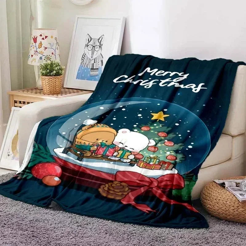 3D Printed Baby Blanket Bubu and Dudu Series Cartoon Print Flannel Babes Carpet  Cozy Comfortable Home Travel Bed Blankets