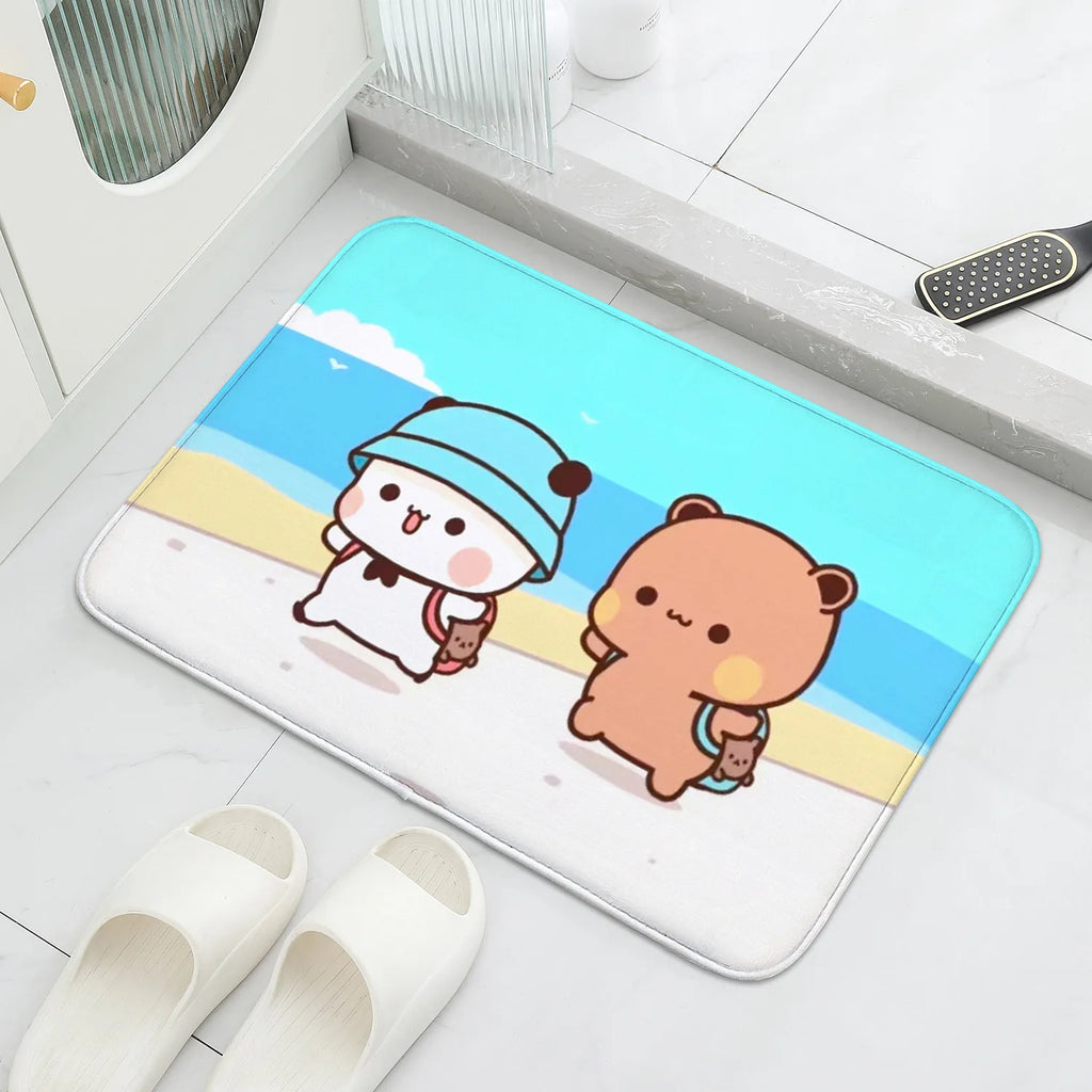 1Pc Bubu and Dudu Cute Cartoon Welcome Mat Entrance Doormat Balcony Bathroom Floor Mats Non-slip Rug Bedroom Carpet Home Decor