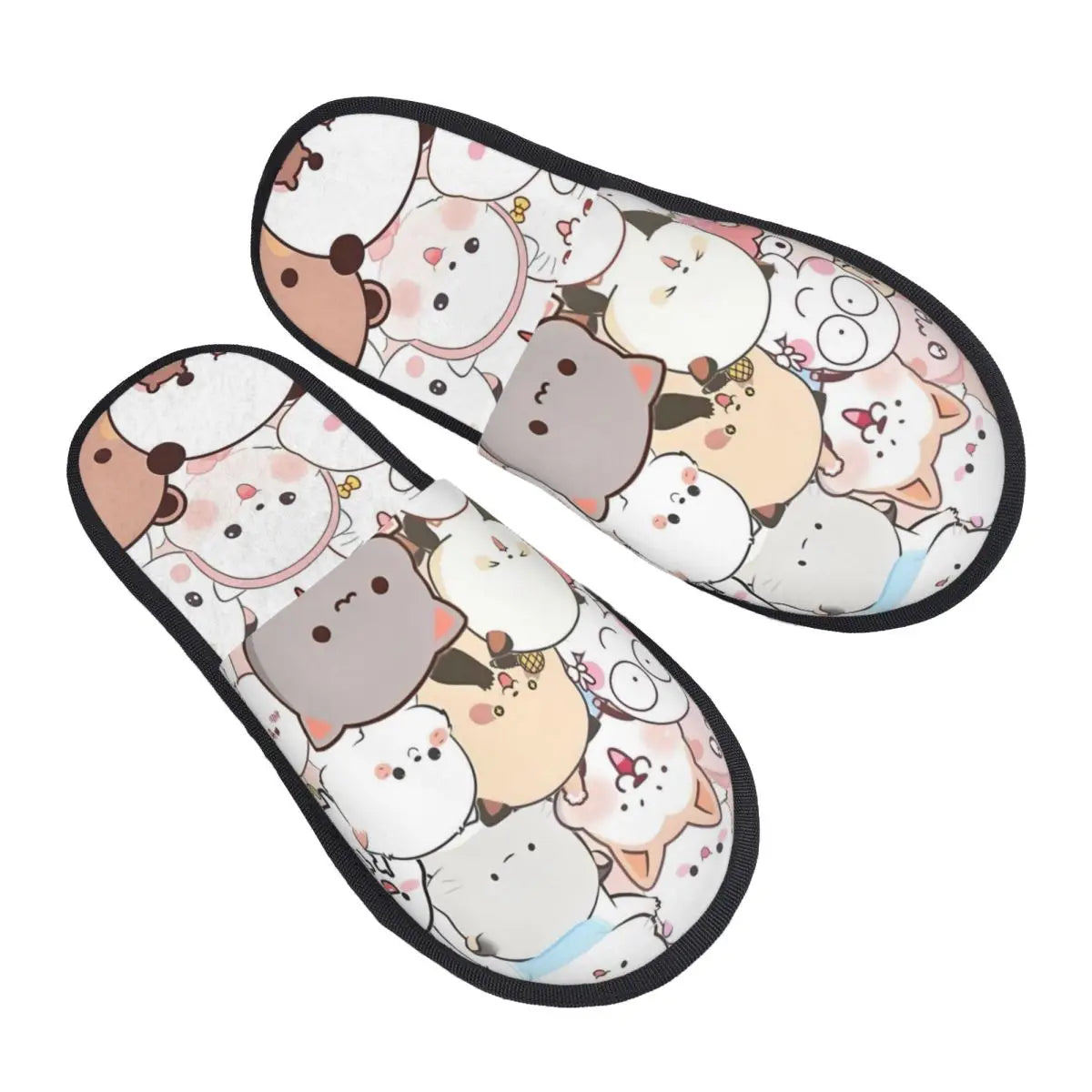 Custom Print Women Bubu Dudu House Slippers Soft Warm Animation Memory Foam Fluffy Slipper Indoor Outdoor Shoes