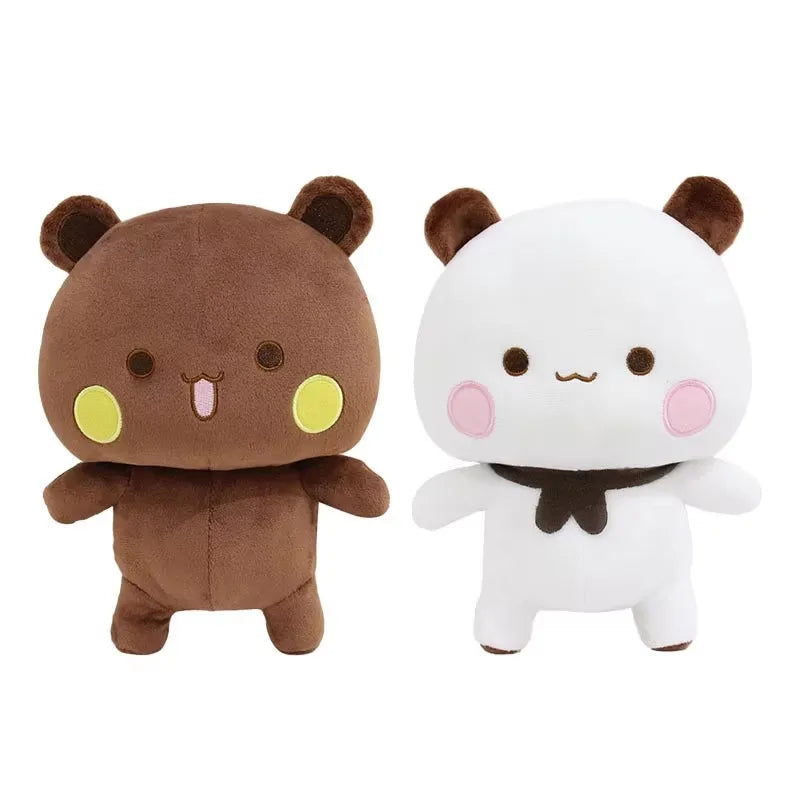 20cm 2pcs Bubu And Dudu Panda Plush Cute Cartoon Panda Bear Doll Kawaii Stuffed Soft Pillow Toy Children'S Day Gifts For Kids