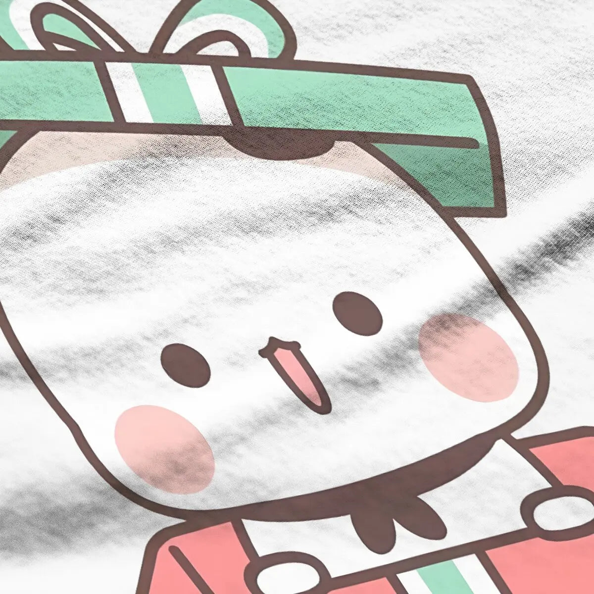 Christmas Gift Box TShirt For Women Milk and Mocha Bubu Dudu Y2k Tops Fashion Ladies Polyester T Shirt Basic Graphic