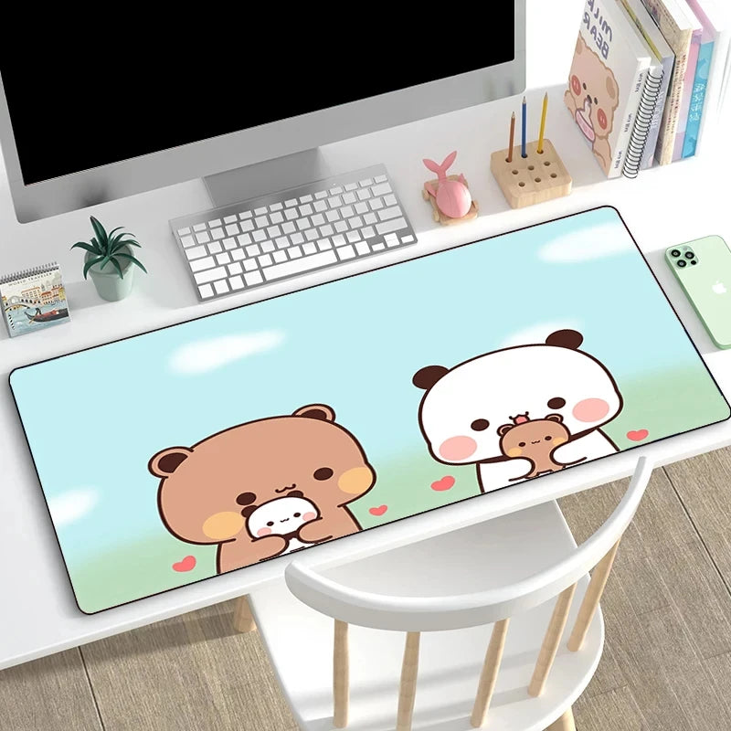 Bubu Dudu Mause Pad Desk Accessories Gamer Cabinet Games Computer Desks Mousepad Anime Mouse Carpet Keyboard Mat Gaming Mats Pc