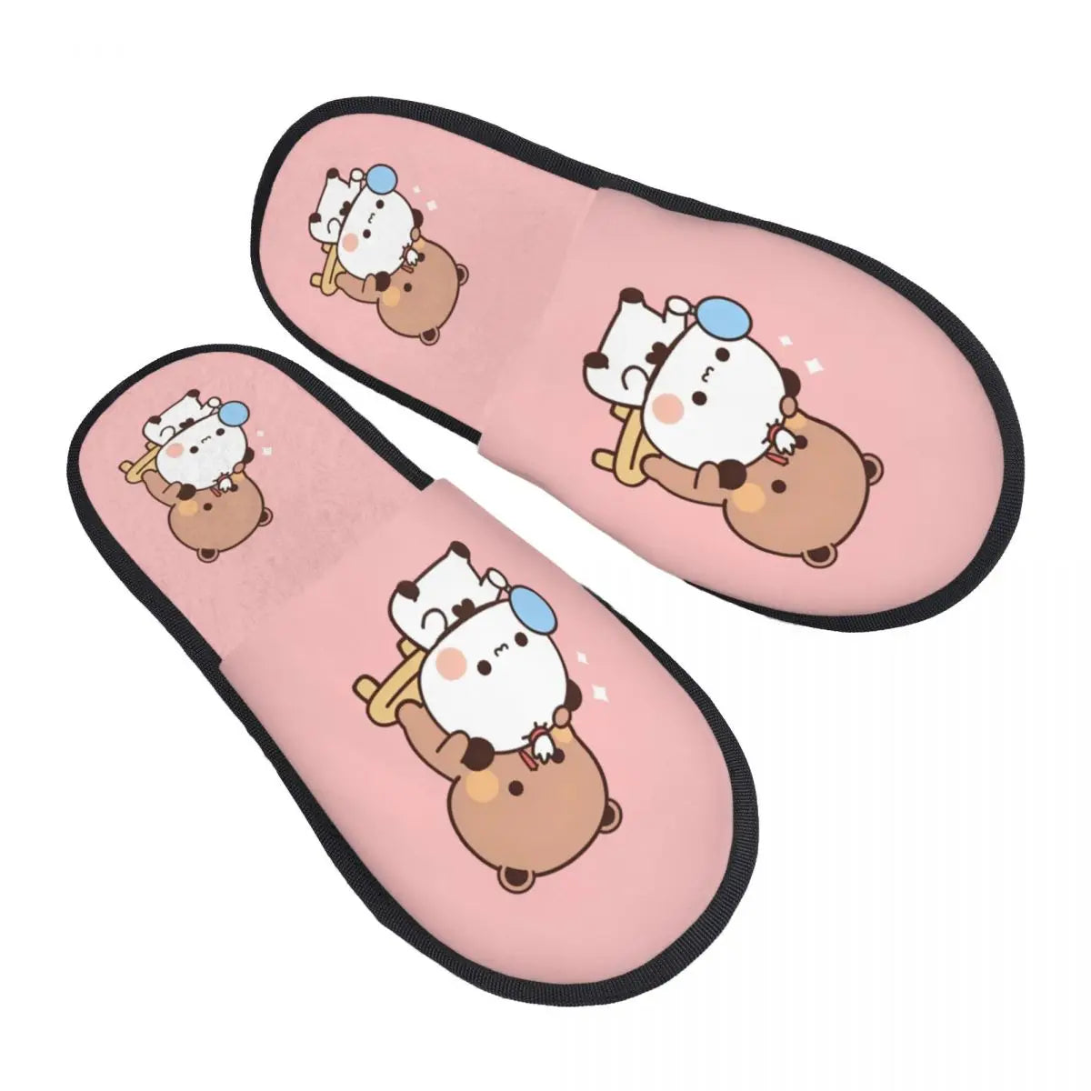 Custom Print Women Bubu Dudu House Slippers Soft Warm Animation Memory Foam Fluffy Slipper Indoor Outdoor Shoes