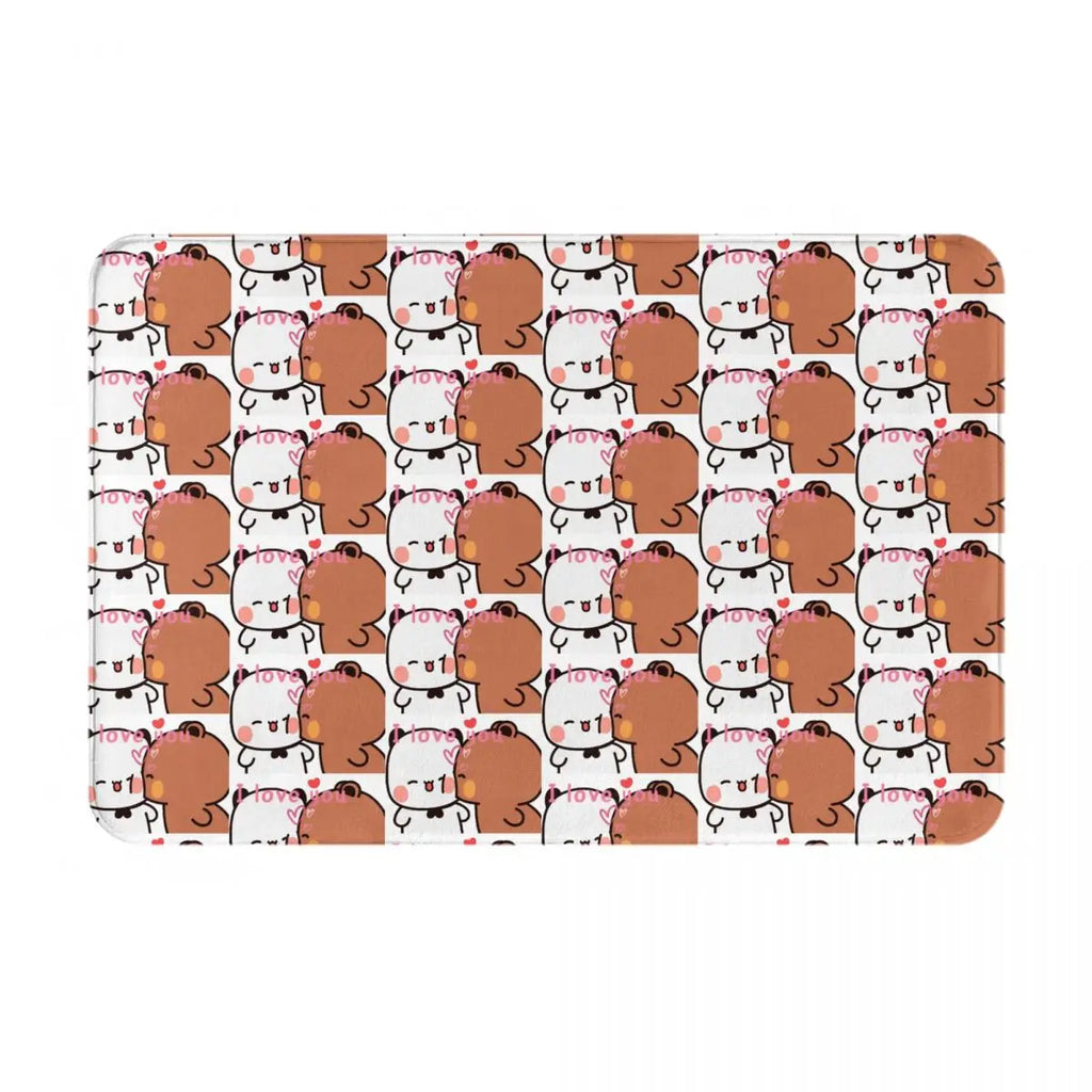 Bear And Panda Bubu Dudu Balloon Anti-slip Doormat Floor Mat Carpet Rug for Kitchen Entrance Bathroom Living room Footpad Mats