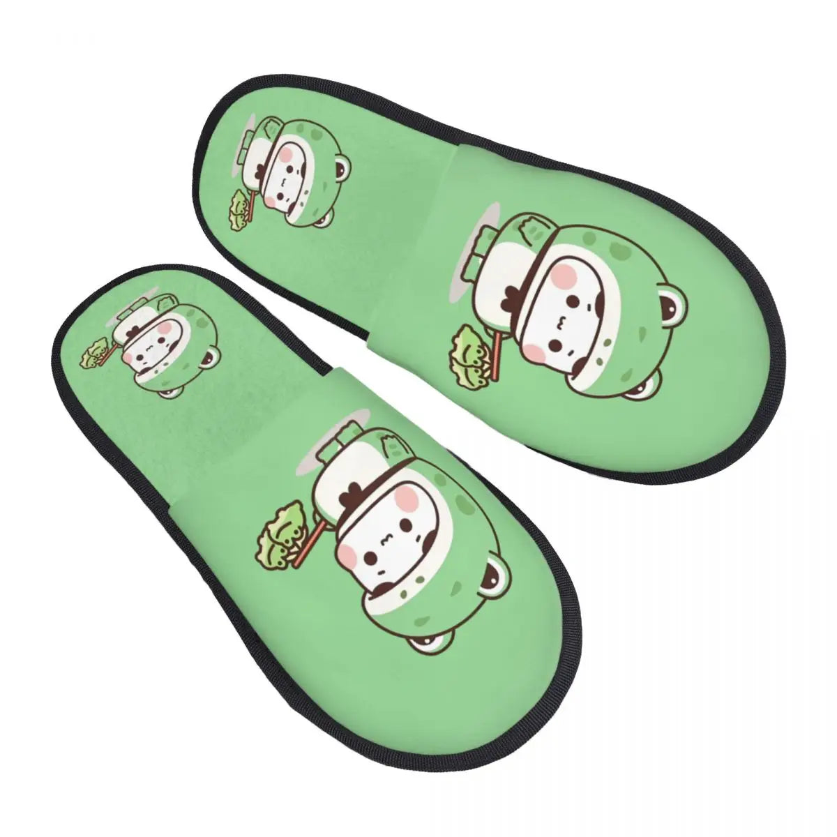 Custom Print Women Bubu Dudu House Slippers Soft Warm Animation Memory Foam Fluffy Slipper Indoor Outdoor Shoes