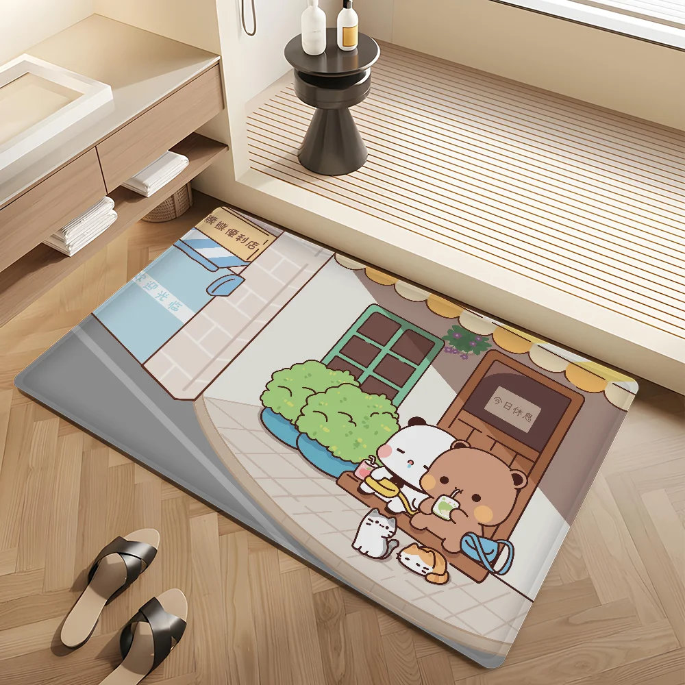 Bubu Dudu Entrance Door Mat Nordic Style Bedroom Living Room Doormat Home Balcony Anti-Slip Modern Home Decor