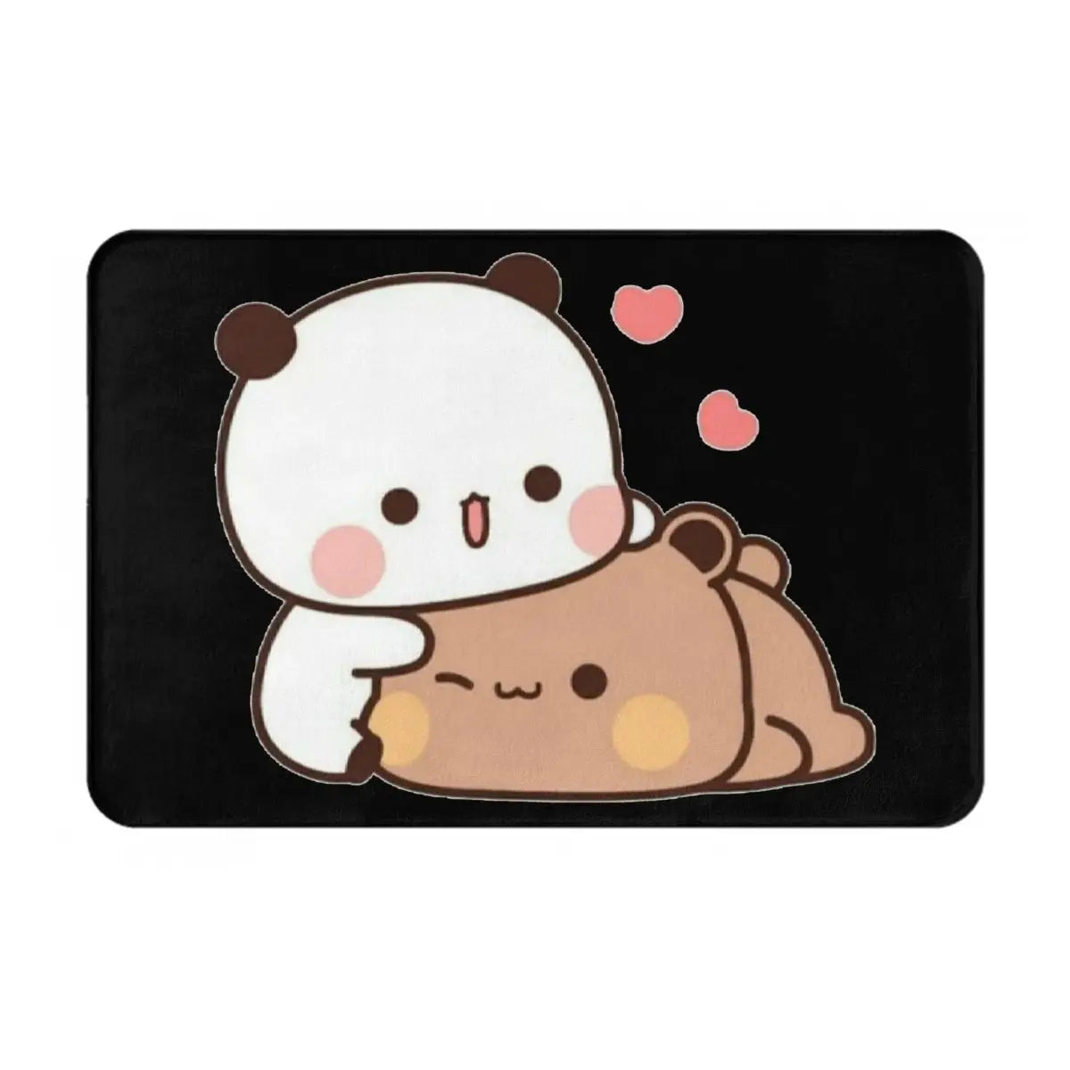 Bear And Panda Bubu Dudu Balloon Anti-slip Doormat Floor Mat Washable Carpet Rug for Kitchen Entrance Home Bedroom Footpad Mats