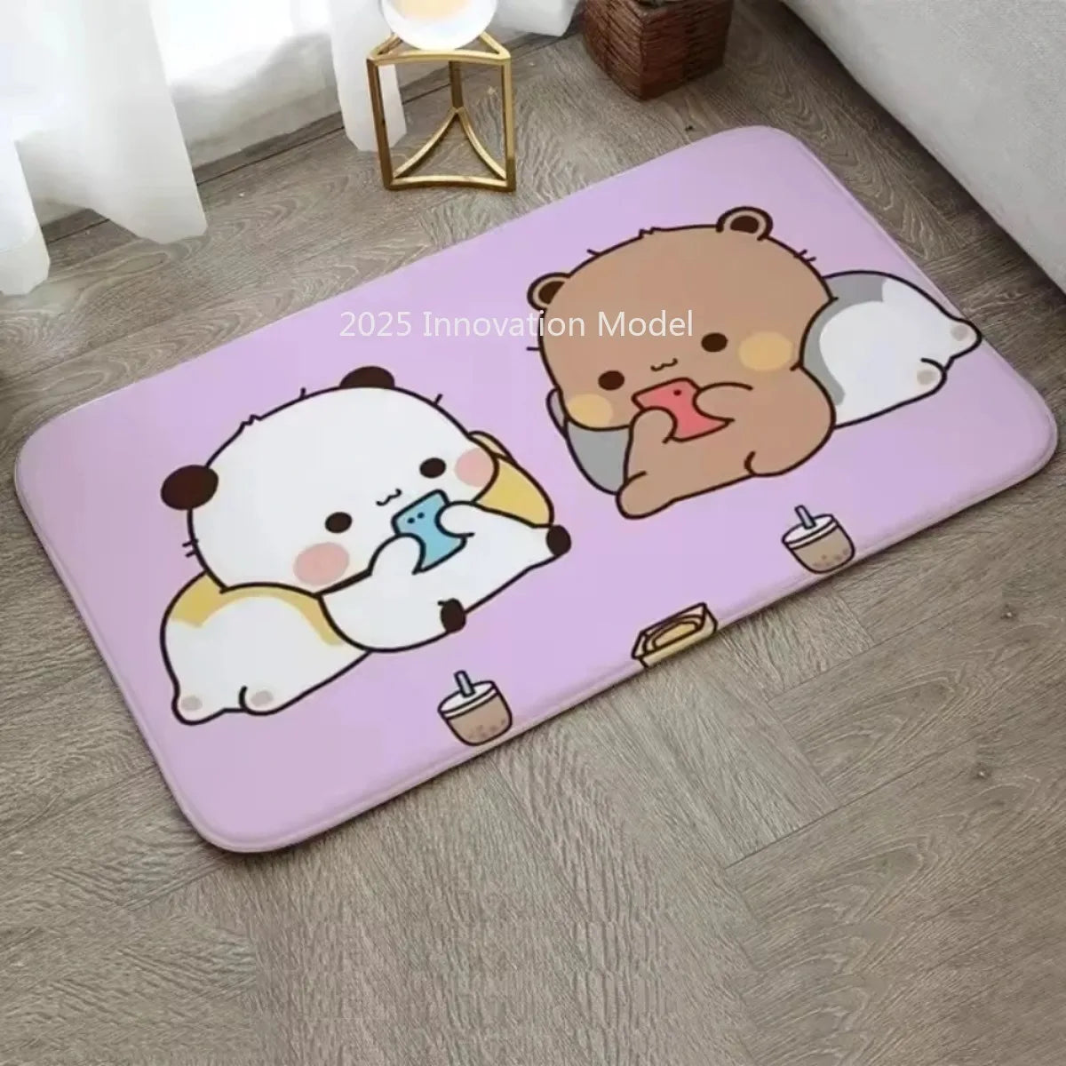 1Pc Bubu and Dudu Cute Cartoon Welcome Mat Entrance Doormat Balcony Bathroom Floor Mats Non-slip Rug Bedroom Carpet Home Decor