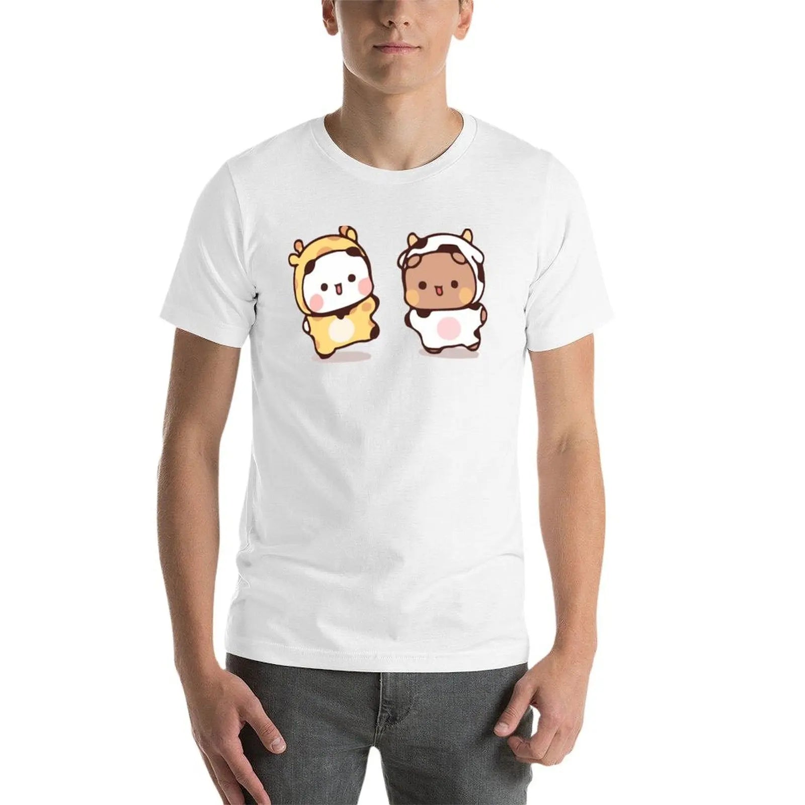 Bear and Panda Bubu Dudu Balloon T-Shirt t shirt man casual anime t shirts oversize t shirt personalised T-Shirt