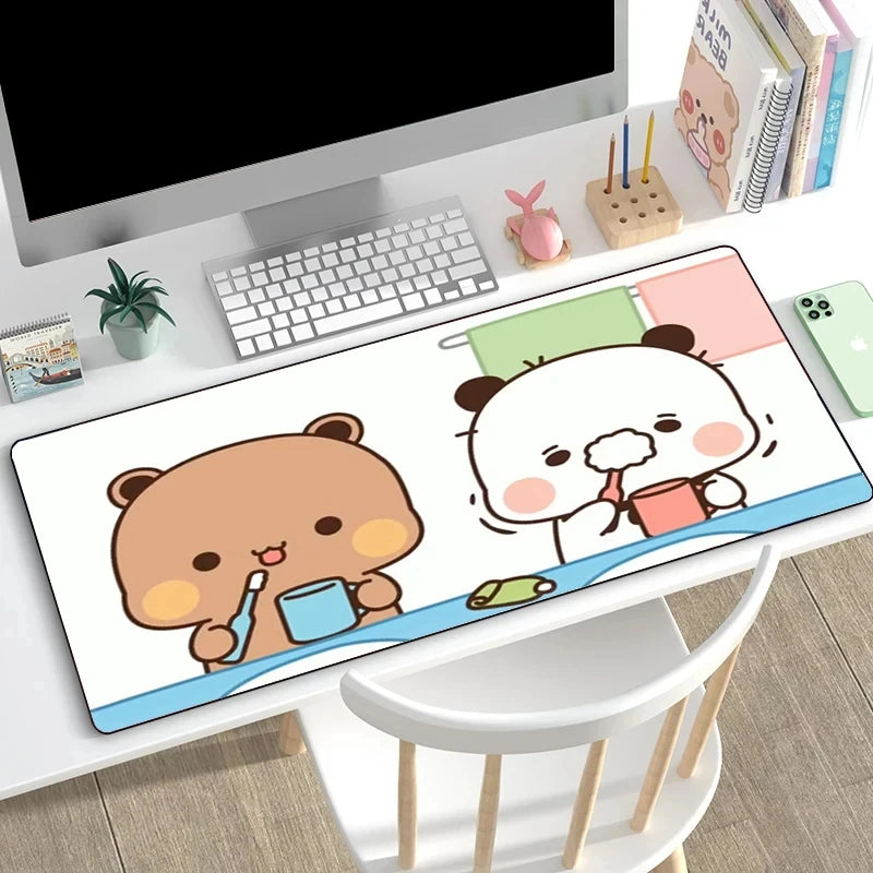 Bubu Dudu Mause Pad Desk Accessories Gamer Cabinet Games Computer Desks Mousepad Anime Mouse Carpet Keyboard Mat Gaming Mats Pc