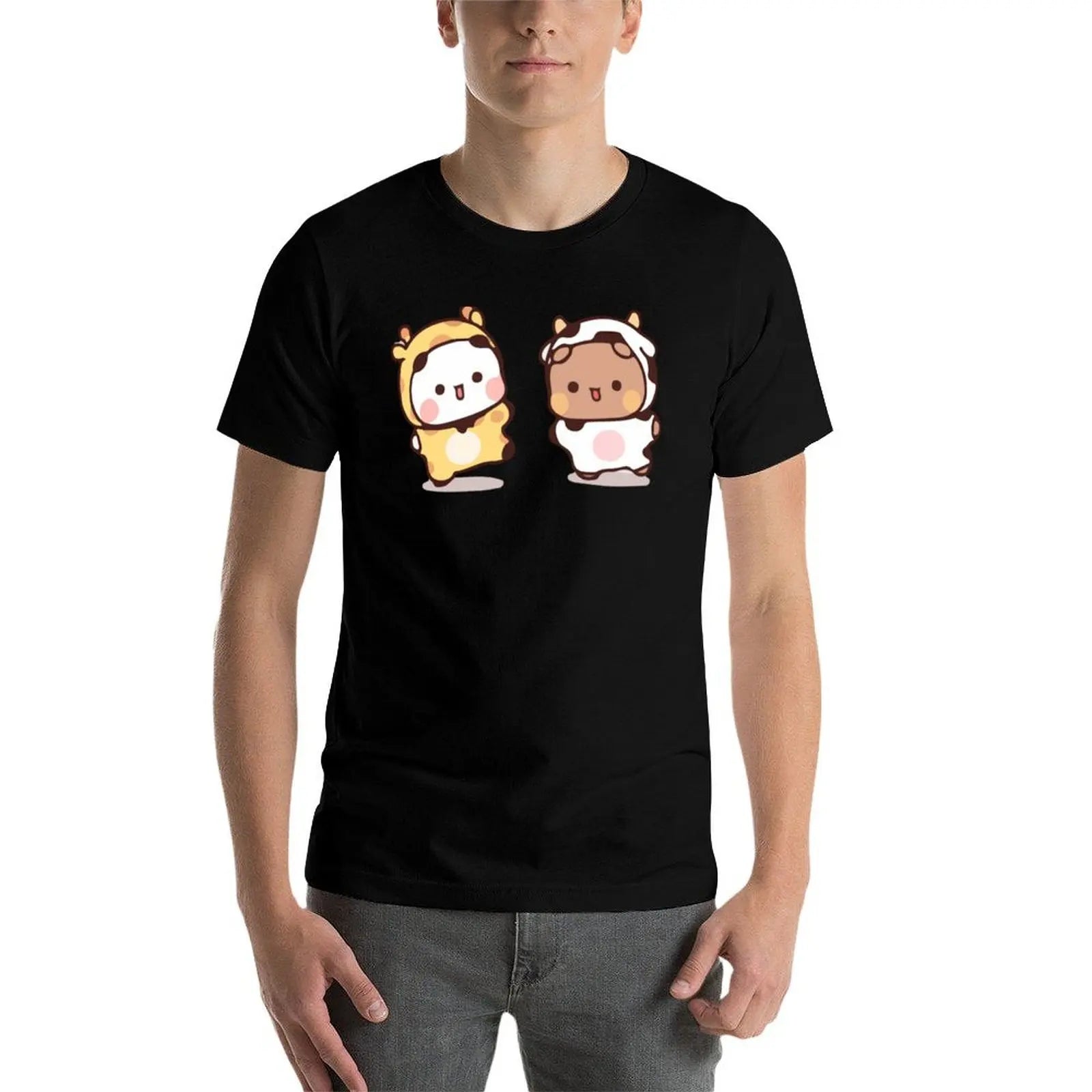 Bear and Panda Bubu Dudu Balloon T-Shirt t shirt man casual anime t shirts oversize t shirt personalised T-Shirt