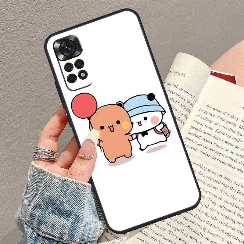 Cute BuBu DuDu Case For Xiaomi Redmi Note 10 Pro 8 9 10 11 12 Turbo 9S 10S 11S 12S Redmi 10C 9C 12C Funda