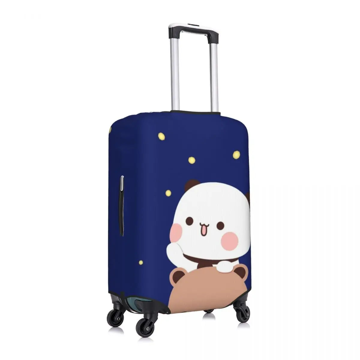 Bubu And Dudu Suitcase Cover Holiday Panda bear hugs love Practical Luggage Accesories Travel Protection