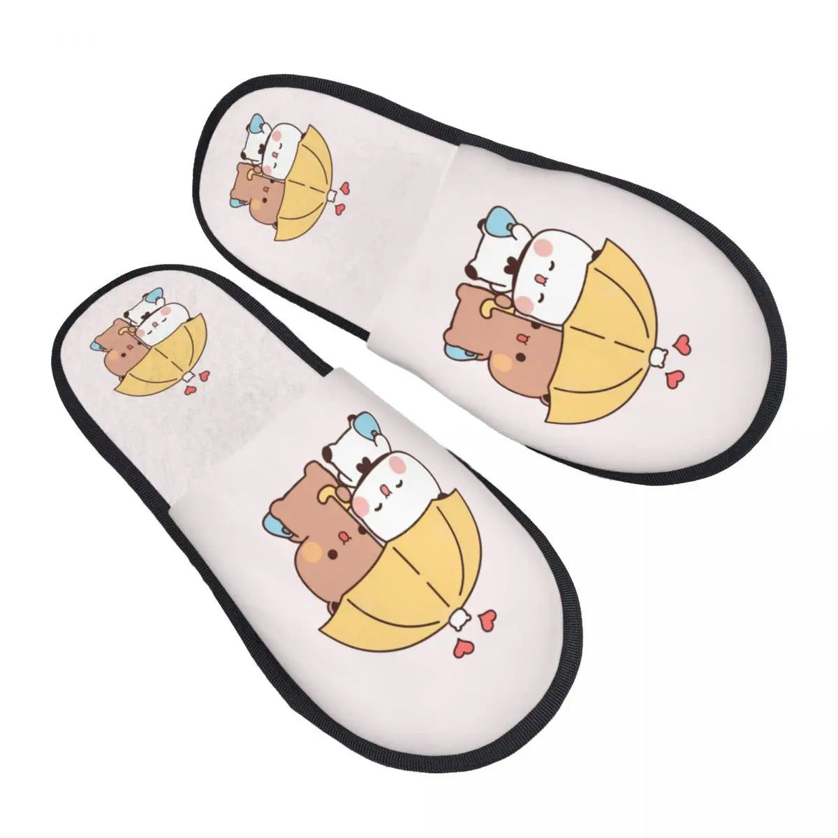 Custom Print Women Bubu Dudu House Slippers Soft Warm Animation Memory Foam Fluffy Slipper Indoor Outdoor Shoes