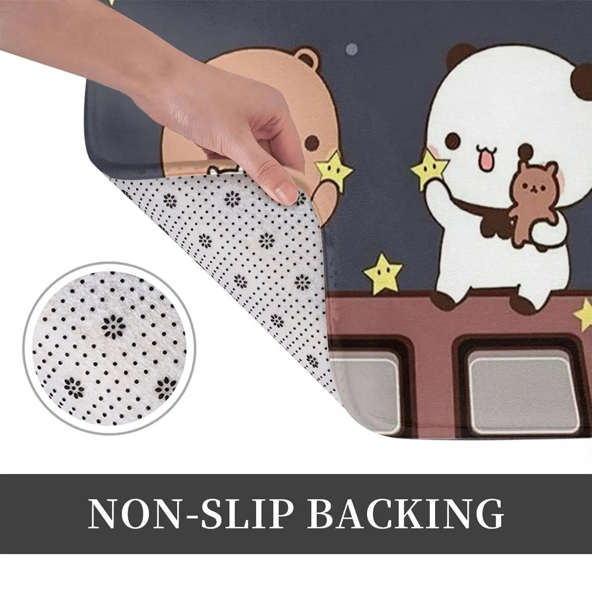 Bubu And Dudu Watching The Moon Togethe Anti-slip Doormat Floor Mat Carpet Rug for Kitchen Entrance Home Living room Footpad Mat