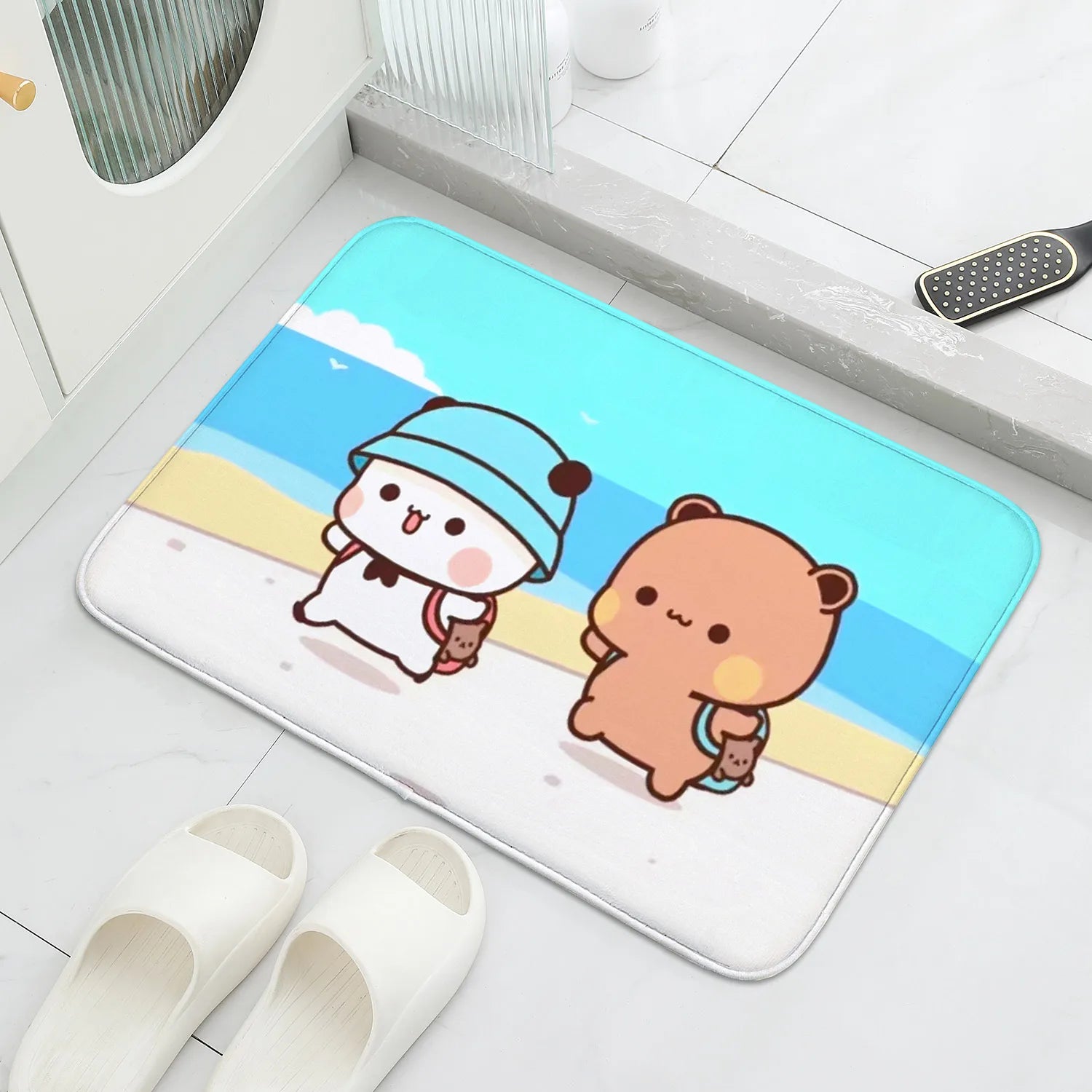 1Pc Bubu and Dudu Cute Cartoon Welcome Mat Entrance Doormat Balcony Bathroom Floor Mats Non-slip Rug Bedroom Carpet Home Decor