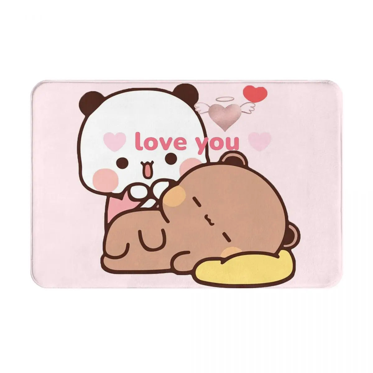 Bear And Panda Bubu Dudu Balloon Anti-slip Doormat Floor Mat Washable Carpet Rug for Kitchen Entrance Home Bedroom Footpad Mats