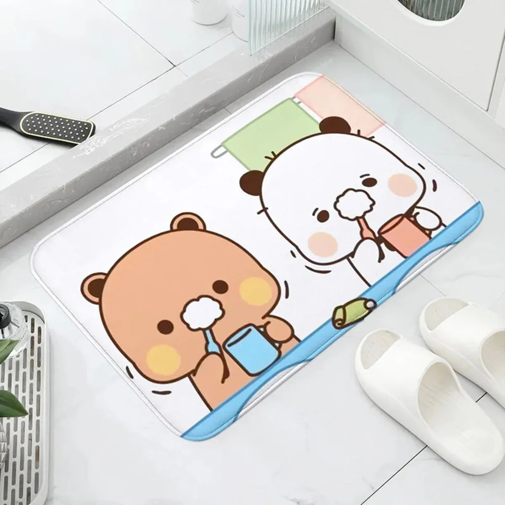 1Pc Bubu and Dudu Cute Cartoon Welcome Mat Entrance Doormat Balcony Bathroom Floor Mats Non-slip Rug Bedroom Carpet Home Decor