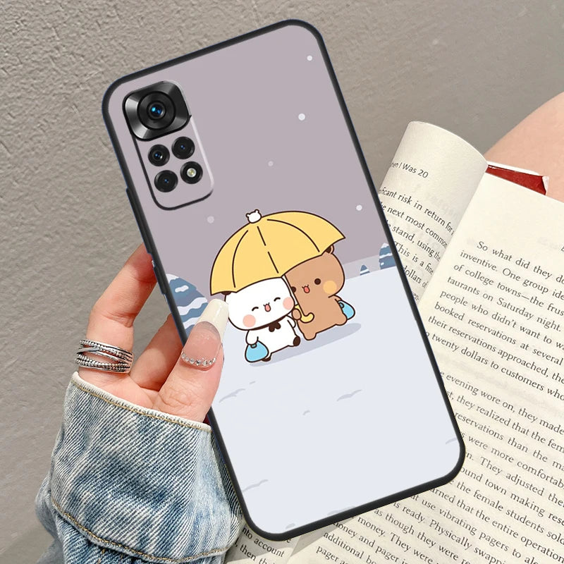Cute BuBu DuDu Case For Xiaomi Redmi Note 10 Pro 8 9 10 11 12 Turbo 9S 10S 11S 12S Redmi 10C 9C 12C Funda