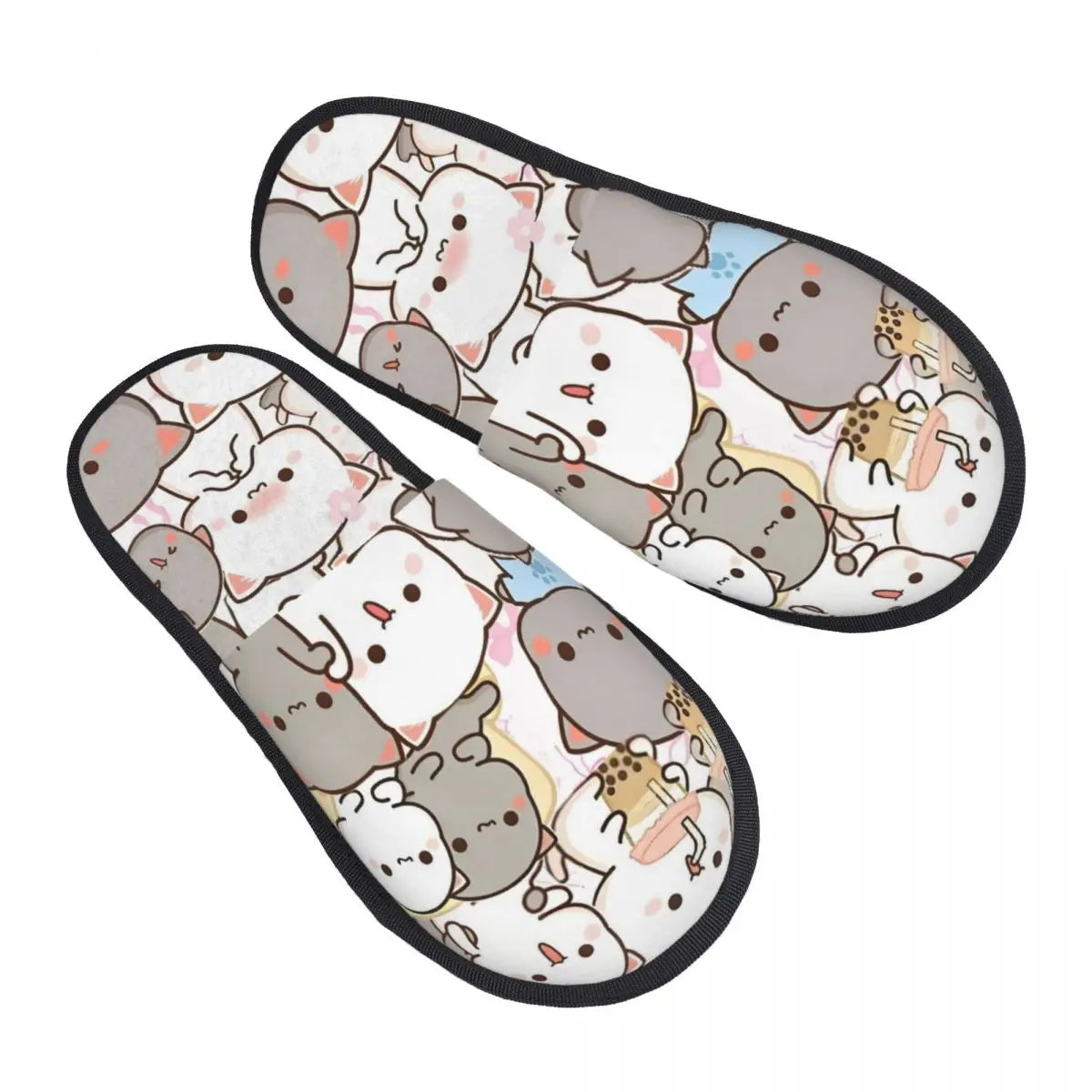 Custom Print Women Bubu Dudu House Slippers Soft Warm Animation Memory Foam Fluffy Slipper Indoor Outdoor Shoes
