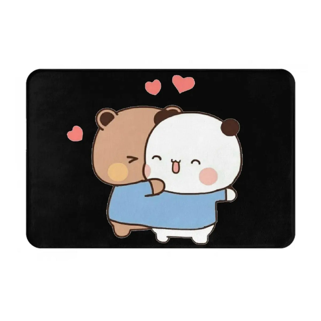 Bear And Panda Bubu Dudu Balloon Anti-slip Doormat Floor Mat Washable Carpet Rug for Kitchen Entrance Home Bedroom Footpad Mats