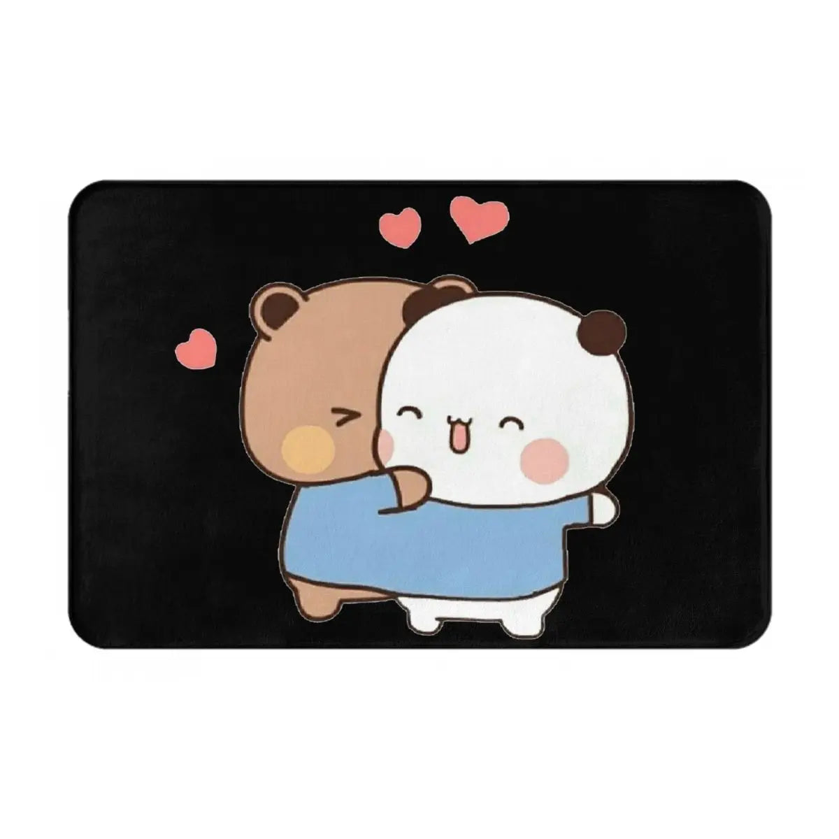 Bear And Panda Bubu Dudu Balloon Anti-slip Doormat Floor Mat Washable Carpet Rug for Kitchen Entrance Home Bedroom Footpad Mats