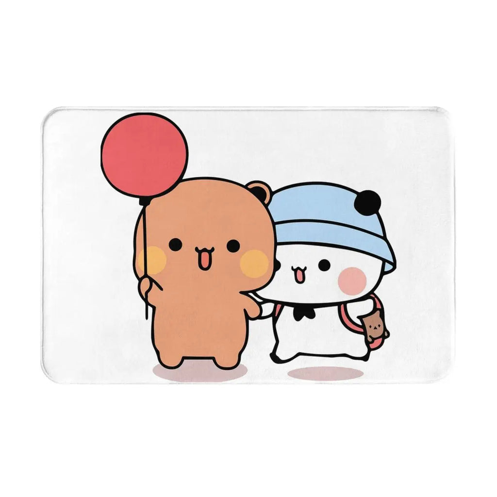 Bear And Panda Bubu Dudu Balloon Anti-slip Doormat Floor Mat Carpet Rug for Kitchen Entrance Bathroom Living room Footpad Mats