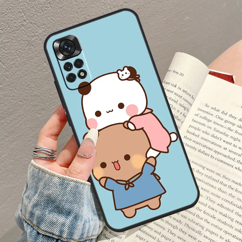 Cute BuBu DuDu Case For Xiaomi Redmi Note 10 Pro 8 9 10 11 12 Turbo 9S 10S 11S 12S Redmi 10C 9C 12C Funda