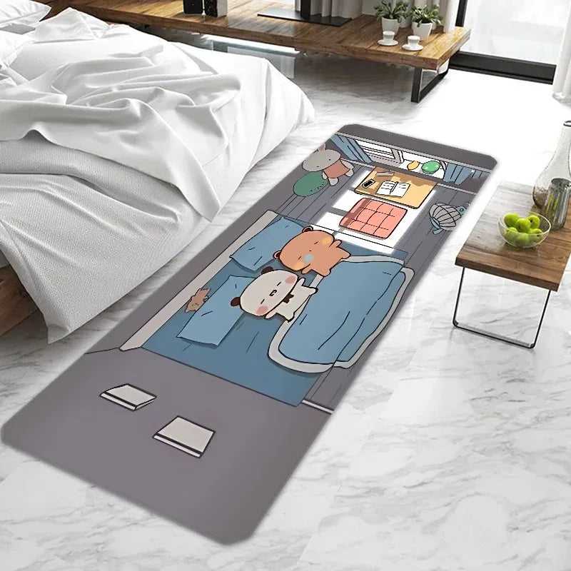 Cartoon Bubu Dudu Door Mat Entrance Doormat Non-slip Washable Kitchen Carpet Living Room Hallway Rugs Door Mats Bathroom Bath