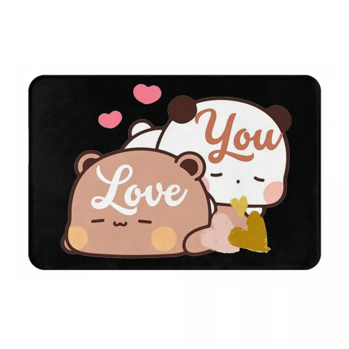 Bear And Panda Bubu Dudu Balloon Anti-slip Doormat Floor Mat Carpet Rug for Kitchen Entrance Bathroom Living room Footpad Mats