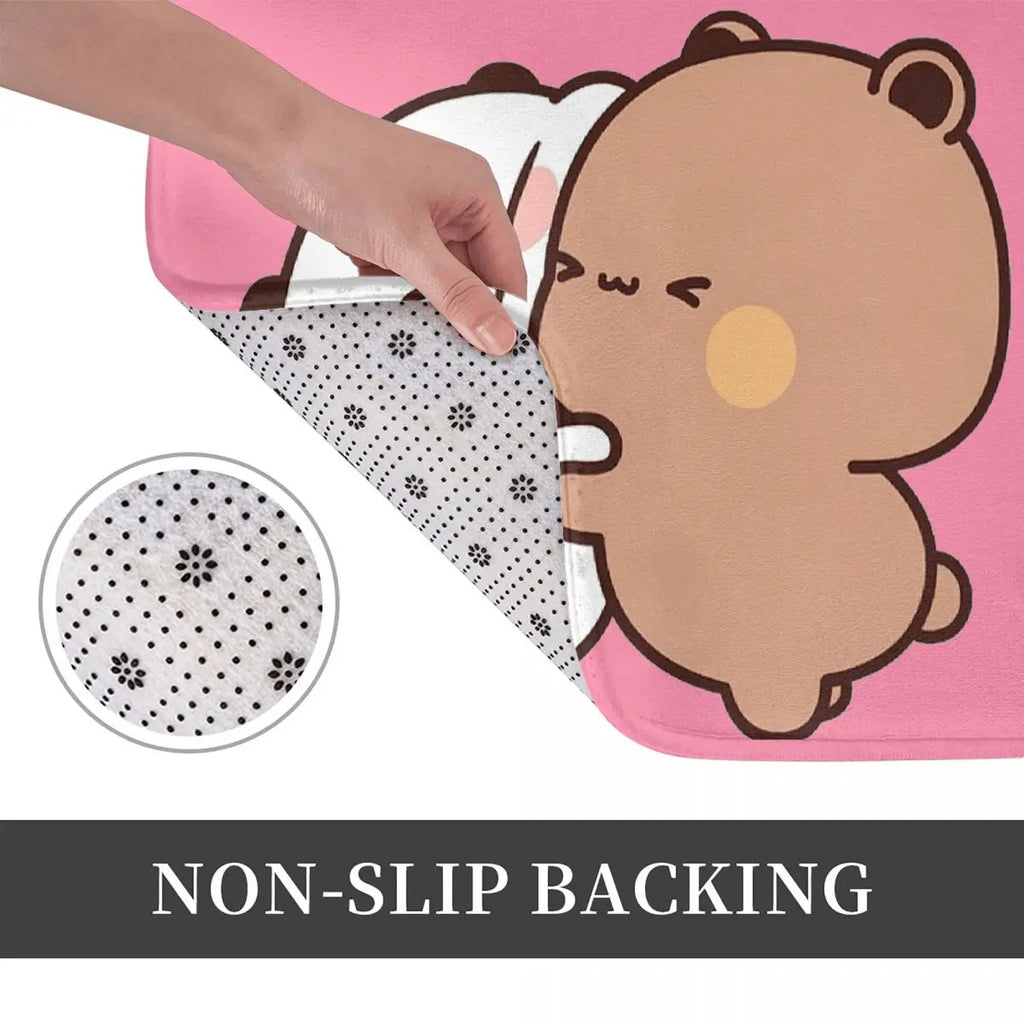 Bear And Panda Bubu Dudu Balloon Anti-slip Doormat Floor Mat Carpet Rug for Kitchen Entrance Bathroom Living room Footpad Mats